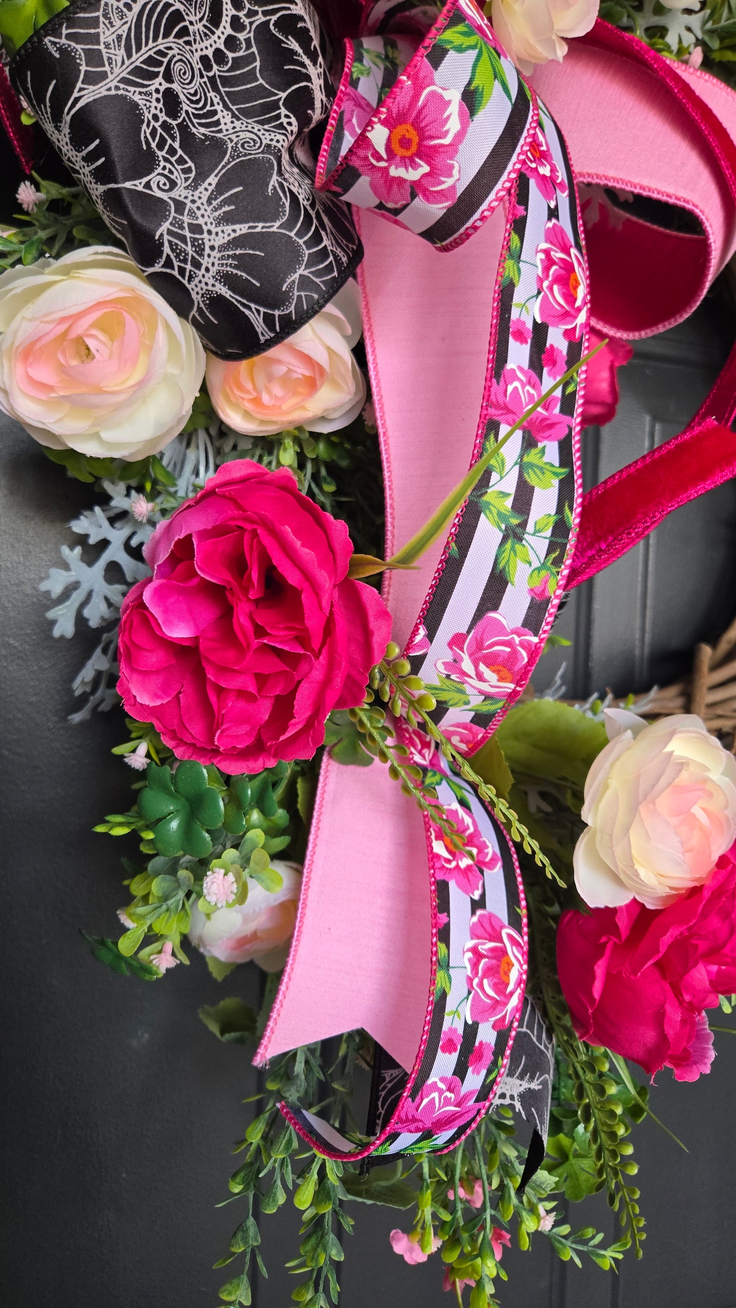 Pink Spring Peony Grapevine Wreath - Elegant Everyday Decor