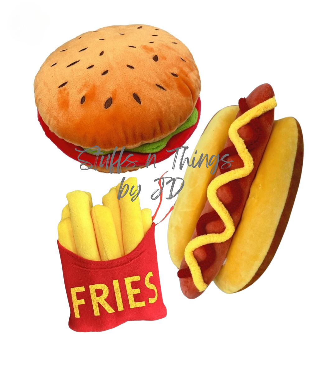 French Fries - 6" Plush Attachment Wreath Accent