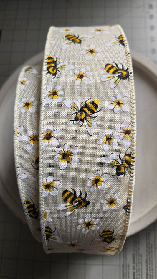 50 yard 2.5 inch Wired Spring Summer Ribbon - Multiple Options